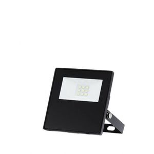 Refletor TR Led Slim 10W Preto 3000K Amarela Taschibra