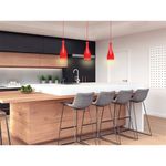 Pendente-de-Aluminio-TD1003-Design-1XE27-Vermelho-Fosco-Taschibra