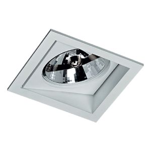 Plafon de Embutido Quadrado (425)1125 Para AR111 Branco Fosco Revoluz