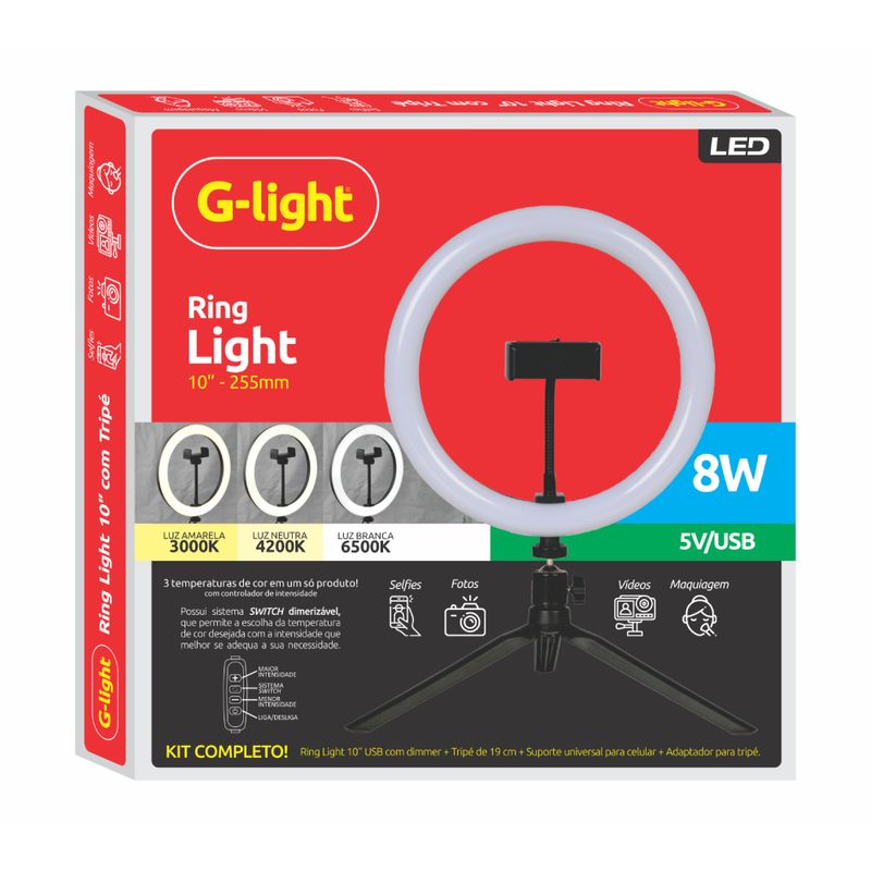 Ring-Light-10--8W-Led-com-3-Temperaturas-Tripe-Suporte-Preto-G-light