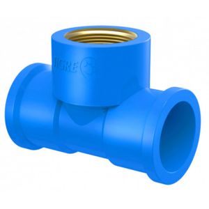 Tê 90° Soldável com Bucha de Latão 25mm x 3/4" Tigre