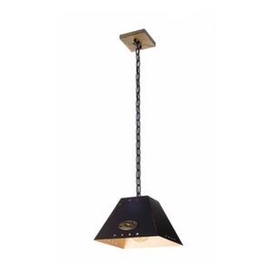 Pendente Alp 1 Lâmpada Pequeno Preto Dourado Madelustre
