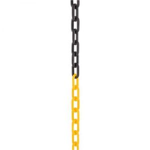Corrente Plástica 10m x 6mm Amarela e Preta Vonder