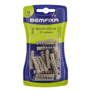 Bucha de Nylon 6mm 3002 Bemfixa