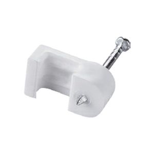 Fixador para Fio Paralelo e Telefônico de 1,50mm² a 2,50mm² Branco Bemfixa