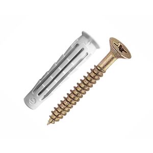 Parafuso e Bucha BX 8mm Cabeça Chata 3738 Bemfixa