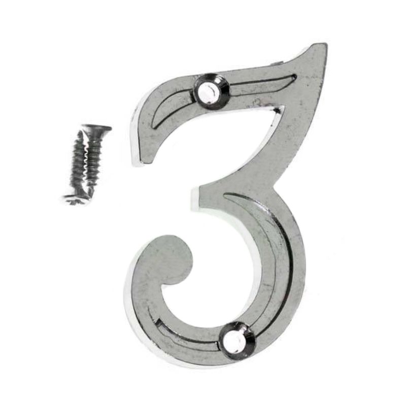 Numero-para-Apartamento-NR.3-Cromado-Uniao-Mundial