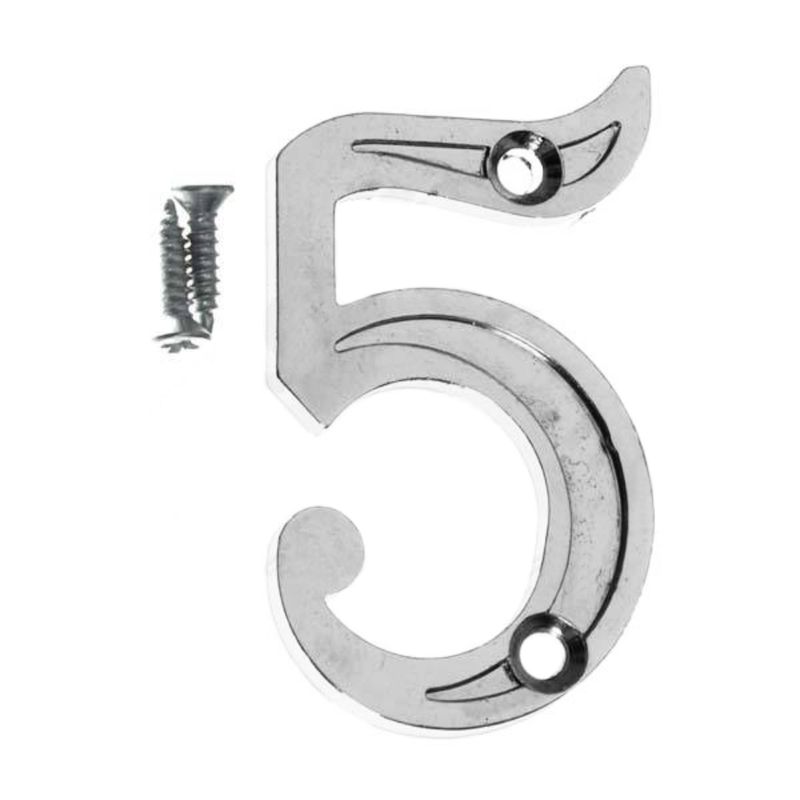 Numero-para-Apartamento-NR.5-Cromado-Uniao-Mundial