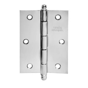 Dobradiça 3.1/2" x 2.1/2" FCR sem Anel Aço Cartela União Mundial