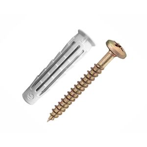 Parafuso Cabeça de Panela 6,0x70mm com Bucha Universal 6mm Fenda Phillips Bemfixa