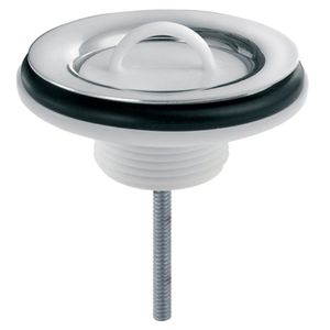 Válvula de Saída D'Água Universal com Tampa de Plástico Especial Cromada Docol