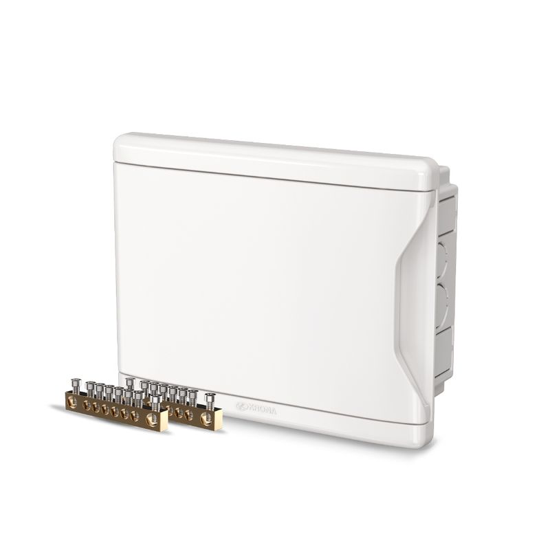 Quadro-de-Distribuicao-12D-9N-de-Embutir-com-Barramento-Krona