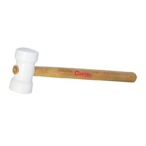 Martelo Borracha 80mm Branco Cortag