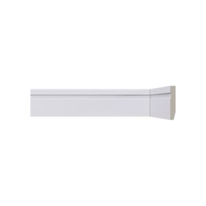 Rodapé LEV52 Branco 8x50mm Santa Luzia