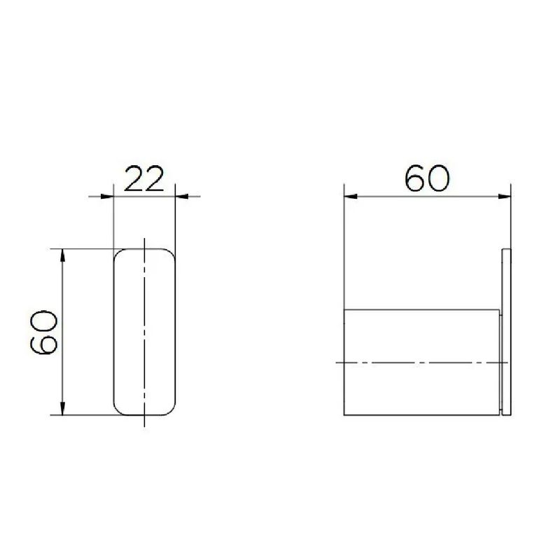 Cabide-Docol-Flat-Grafite-Escovado-Docol-750288