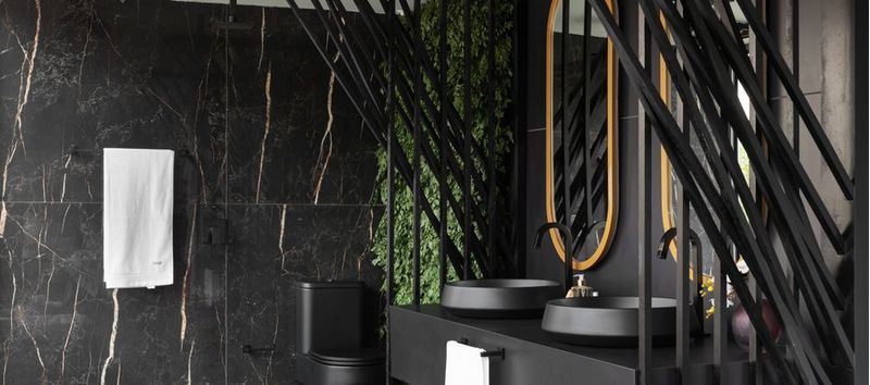 Porta-Toalha-Quadratta-300mm-Black-Matte-Deca-703956