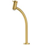 Torneira-de-Mesa-Bica-Alta-para-Lavatorio-Basic-Gold-Matte-Celite