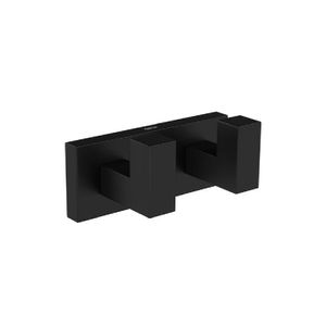 Cabide Duplo Quadratta Black Matte Deca