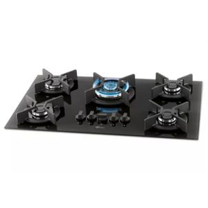 Cooktop a Gás 5Q TC Infinity Mesa de Vidro Preto Fischer