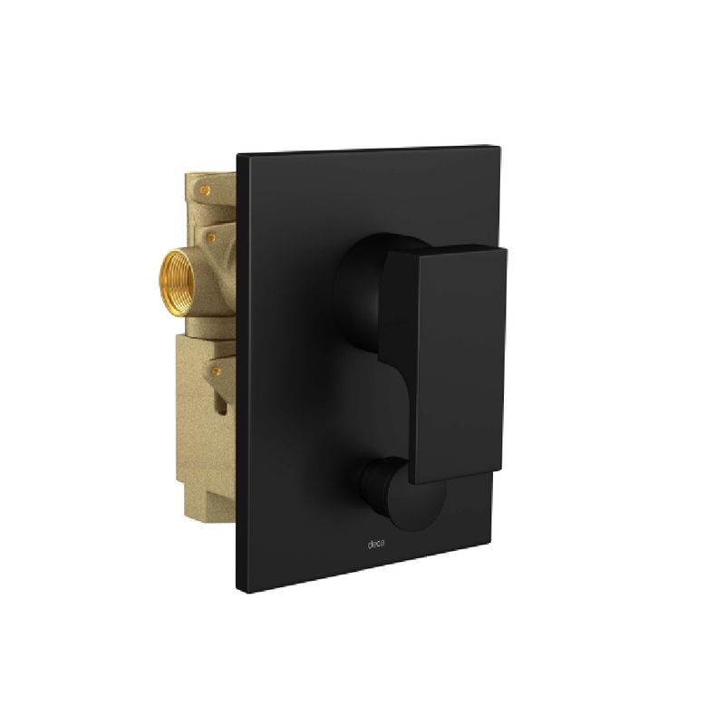 Misturador-Monocomando-de-Chuveiro-4-Vias-com-Desvio-Unic-Black-Matte-Deca-784689