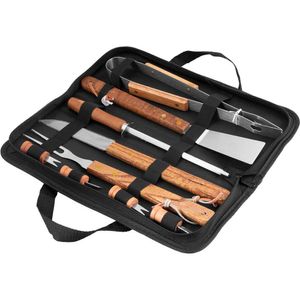 Kit Churrasco Inox 10 peças com Estojo Vonder