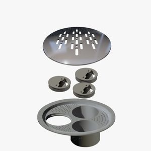 Grelha Para Caixa Sifonada 150mm Redonda Gold Linear Acessórios