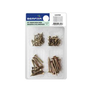 Kit Parafusos para Aglomerados  e MDF Bemfixa