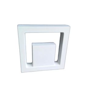 Cobogó 40X40cm U Branco Stoneplus