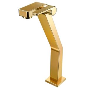 Torneira para Banheiro Bica Alta Stillo Ouro Polido Docol