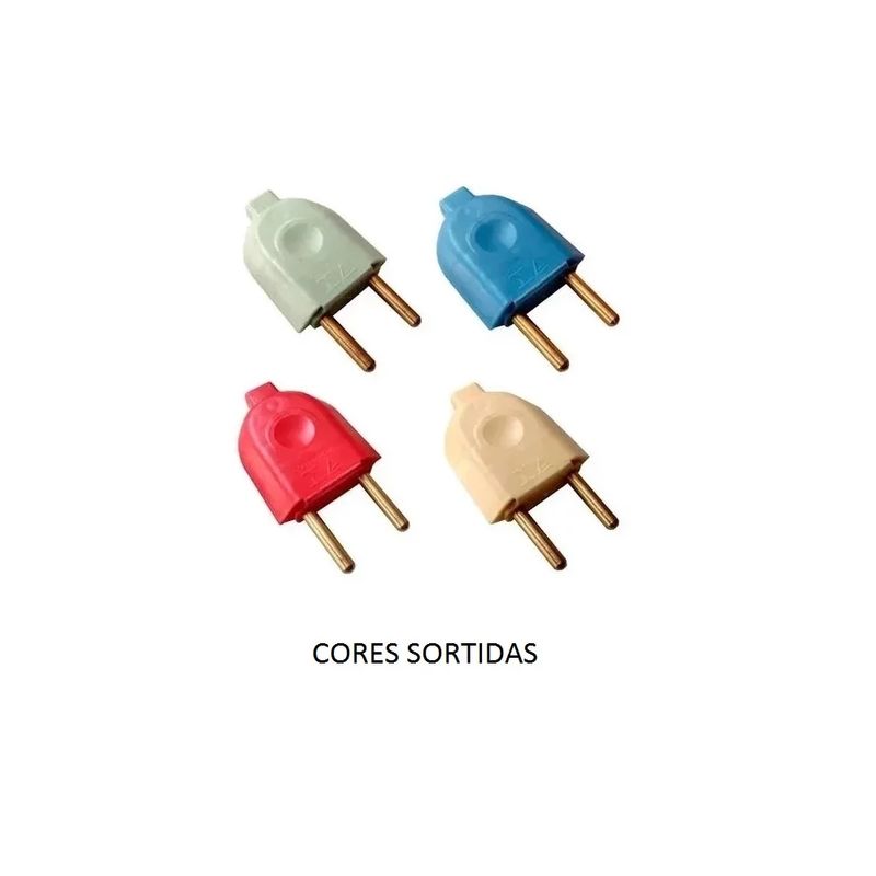 Plug-Macho-2-Polos-10A-Multicolor-Tramontina