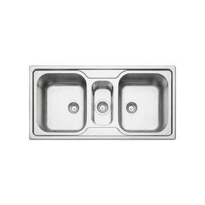 Cuba de Sobrepor 100x50cm Marea em Aço Inox Acetinado com Válvula Tramontina