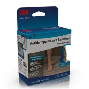 Fita Adesiva Antiderrapante Transparente 50mm x 5m Safety Walk 3M do Brasil