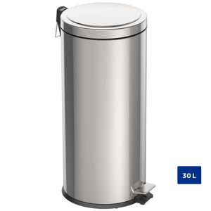 Lixeira com Pedal 30L Inox Tramontina