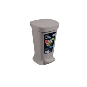Lixeira com Pedal Square 5L Concreto Coza