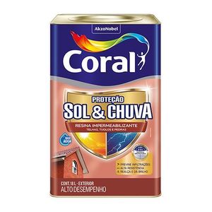 Resina Incolor Sol e Chuva 18L Coral