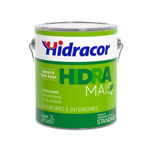Esmalte Base Água Hidra Mais Brilhante Cinza Médio 3L Hidracor