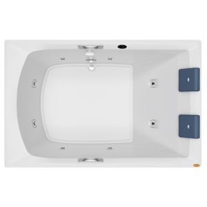 Banheira Carina Dupla G4 170cm x 110cm x 48cm Jacuzzi