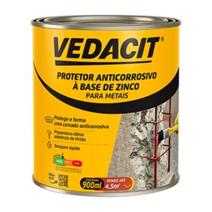 Protetor Anticorrosivo À Base de Zinco 900ml Vedacit