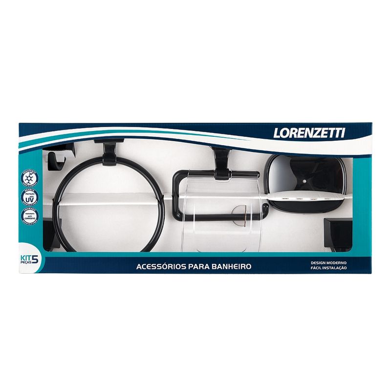 Kit-Acessorios-para-Banheiro-2000-F24-5-Pecas-Quadra-Preto-Lorenzetti-806336