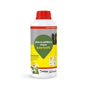 Pintura Asfáltica Acqua 1L Preto Quartzolit