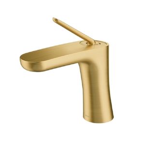 Torneira de Mesa para Banheiro Kaila Ouro Escovado Docol