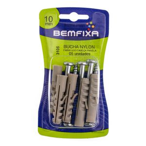 Parafuso e Bucha 10mm Cabeça de Panela 3105 Bemfixa
