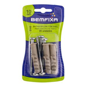Parafuso e Bucha com Anel 10mm Cabeça de Panela Phillips 3145 Bemfixa