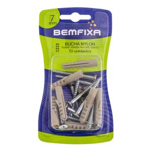 Parafuso e Bucha 7mm Cabeça Chata Phillips 3223 Bemfixa