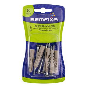 Parafuso e Bucha 8mm Cabeça Chata Phillips 3224 Bemfixa