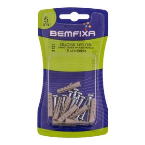 Parafuso e Bucha 5mm Cabeça de Panela Phillips 3121 Bemfixa