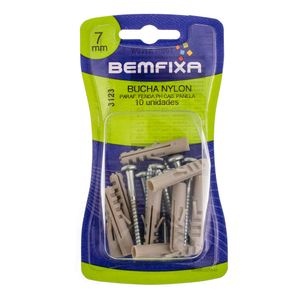 Parafuso e Bucha 7mm Cabeça de Panela Phillips 3123 Bemfixa