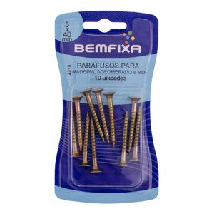 Parafuso para Aglomerado 5x40mm 2318 Bemfixa