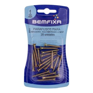 Parafuso para Aglomerado 4x30mm 2311 Bemfixa