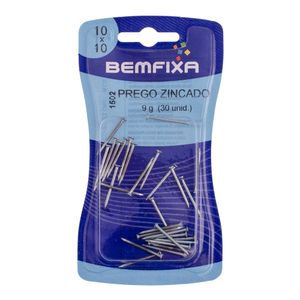 Prego Zincado 10x10 com Cabeça Bemfixa